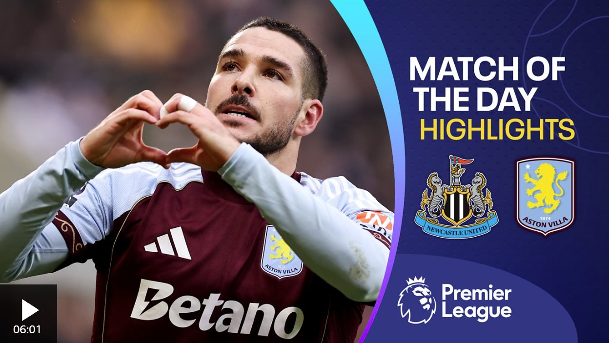 布恩迪亞攻入一記精彩進(jìn)球，幫助維拉擊敗紐卡斯?fàn)柭?lián)