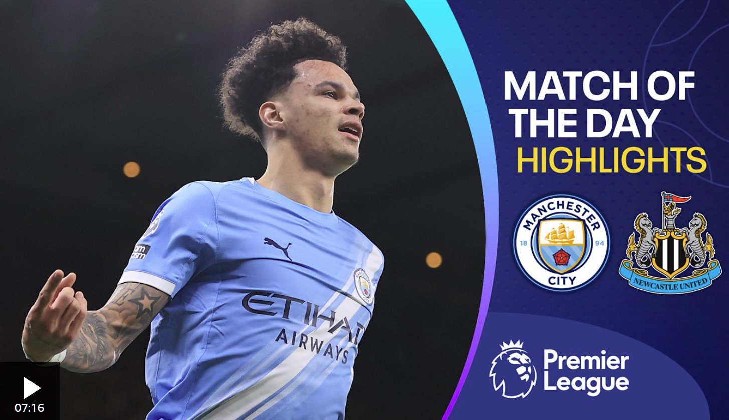 奧萊利梅開二度，曼城擊敗紐卡斯爾聯(lián)