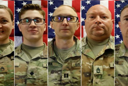 五角大樓確認在科威特無人機襲擊中喪生的6名美軍士