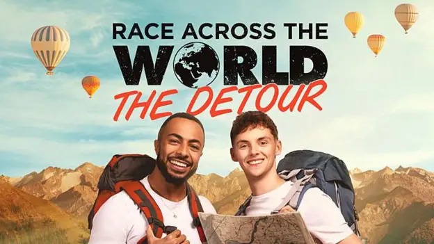 沃茨（右）去年贏得了《環(huán)球競(jìng)速》第四季的冠軍，成為該節(jié)目歷史上最年輕的冠軍。